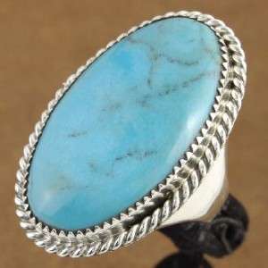   American Navajo Robins Egg Turquoise Sterling Silver Ring by Dawes