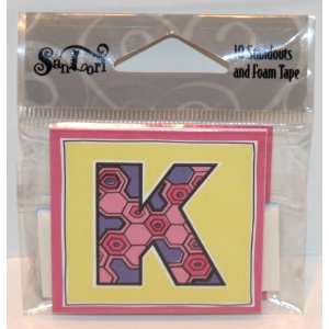  SanLori 10 Pack Letter K #D 203 Standouts With Foam Tape 