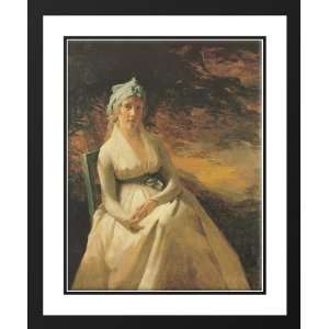  Portrait of Mrs. Andrew 25x29 Framed and Double Matted Art 