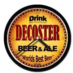  DECOSTER beer ale cerveza wall clock 