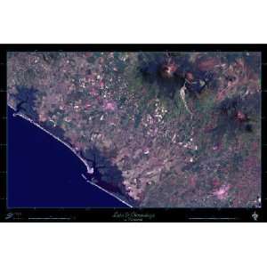  Leon & Chinandega, Nicaragua satellite map/poster print 