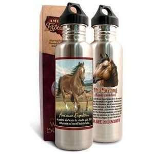  American Mustang Stainless Steel Water Bottle Sports 