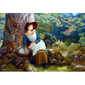  Hand Made Oil Reproduction   Arthur Hughes   24 x 16 