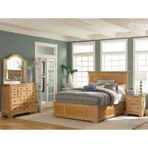  American Drew Ashby Park King Panel Beds in Natural