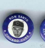 Ron SANTO 1969 dated photo pin CHICAGO CUBS  