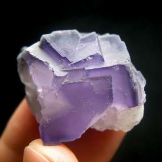 Deep Purple Cubic Fluorite Crystal Specimen flyn9ic7216  