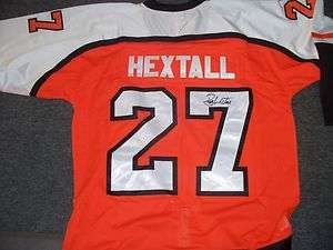 Ron Hextall Philadelphia Flyers Signed Jersey COA RARE Black  