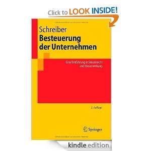   in Steuerrecht und Steuerwirkung (Springer Lehrbuch) (German Edition
