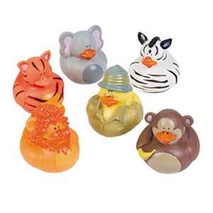  Safari Theme Rubber Duckys (1 dz) Toys & Games