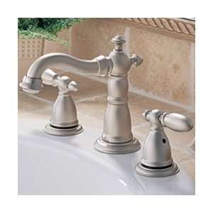 Delta Faucet Victorian 8 Widespread Pearl Nickel Bathroom Sink 