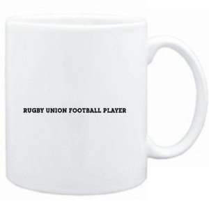  Mug White  Rugby Union Football Player SIMPLE / BASIC 