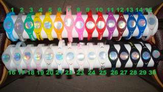 100pcs Power Balance Wristband Energy Bracelet Band 30 colors XS S M L 