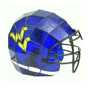 West Virginia Mountaineers Glass Helmet Lamp  Sports 
