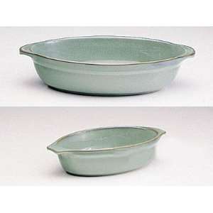 Regency Green By Denby   Small Individual Oval Dish   14 oz  