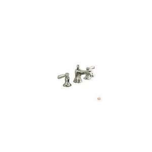 Bancroft K 10577 4 SN Widespread Bathroom Sink Faucet, Metal Lever Ha
