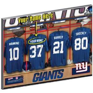  New York Giants Customized Locker Room 12x15 Laminated 