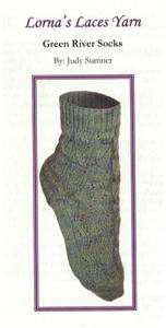 GREEN RIVER SOCKS KNITTING PATTERN By LORNAS LACES  