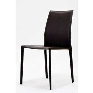  Emily Brown Bonded Leather Dining Chair