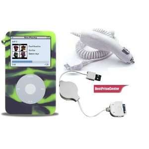  Neon Green Tiger Dust free Skin Cover for Apple Ipod Video 
