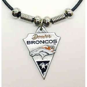  Denver Broncos Leather Necklace & Pendant Jewelry