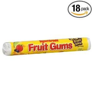 Rowntrees Fruit Gum Roll, 1.6 Ounces (Pack of 18)  