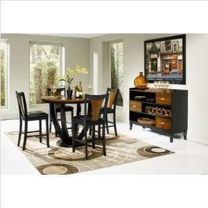  Bundle 98 Beals Counter Height Dining Table Set in Black 