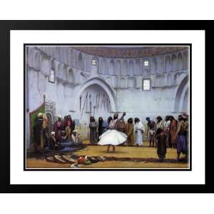   36x28 Framed and Double Matted Whirling Dervishes