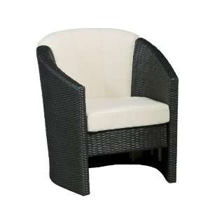   Furniture Riviera Barrel Accent Chair Stone Fabric Furniture & Decor