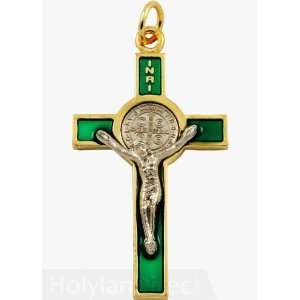  2 Saint Benedict Crucifix   Green