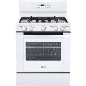 LG LRG3091SW 30 Freestanding Gas Range With Large Capacity Oven,5 