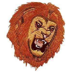 Male Lion Roaring Head Awesome Royal Cat Iron on Patch  