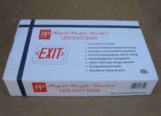 Royal Pacific RXL5RW LED Exit Sign Double Face 120/277V  
