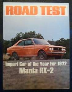 MAZDA RX 2 ORIGINAL ROAD TEST 1972.  
