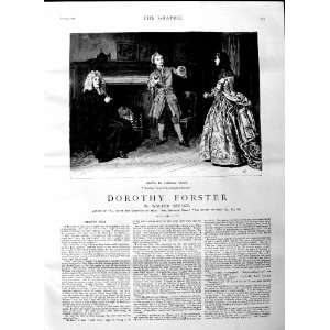   1884 ILLUSTRATION STORY DOROTHY FORSTER GREEN BESANT