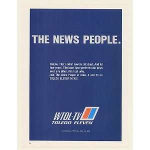  1979 WTOL TV Toledo Eleven The News People Print Ad (52857 