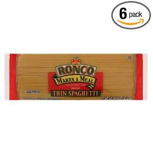 Ronco Thin Spaghetti, 32 Ounce (Pack of 6)  Grocery 