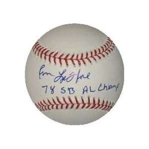  Ron LeFlore autographed Baseball inscribed 78 SB Champ 
