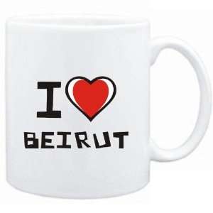  Mug White I love Beirut  Cities