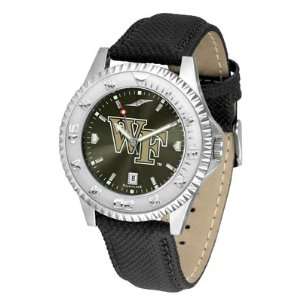   Demon Deacons WFU NCAA Mens Leather Anochrome Watch