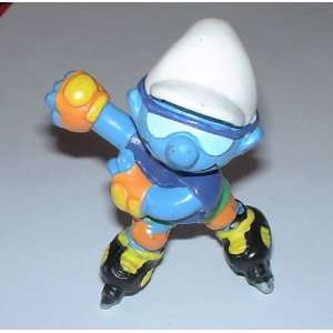  The Smurfs Rollerblading Smurf Pvc Figure 
