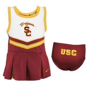   USC Trojans Cheerleader Dress & Bloomer Dress 2PC Set Infant 12 Months