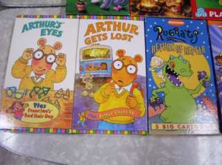 Winnie the Pooh,Aurthur,Rugrats VHS Tapes Movie EUC  