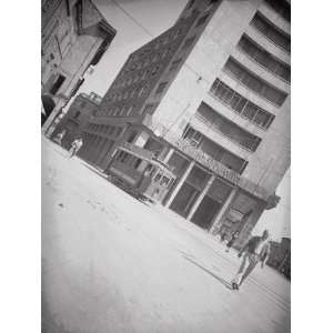  Passage of a Tram in a Square in Bologna Photographic 