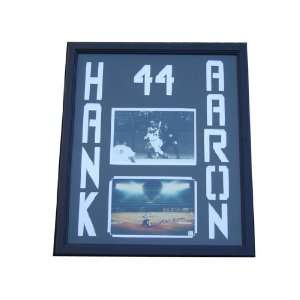  Autographed Aaron Picture   Frame 22x26) Sports 