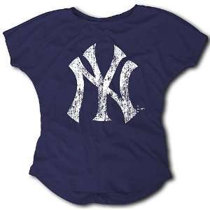  New York Yankees Rouched Back Tee by Majestic Threads 