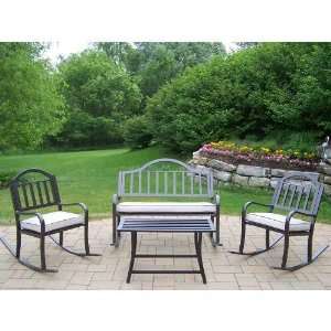    6124 6130 7 HB Rochester 4 Pieces Rocker Seating Set in Hammer Tone