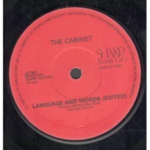   AND WORDS 7 INCH (7 VINYL 45) UK SHARP END 1983 CABINET Music