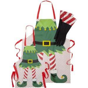 DII Mommy and Me Holiday Elf Apron Set