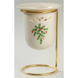  Lenox China Holiday (Dimension) Pierced Votive Candle & Metal 