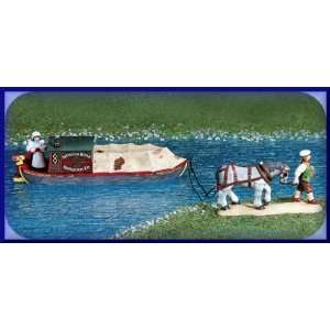  Abington Canal Boat (Set of 2)   Department 56 (Retired 